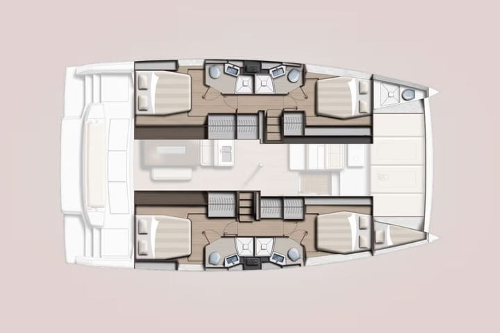  Catamarano Bali 4.6 (2025) per Noleggio, overcloccabile Fethiye | #28658 - 12