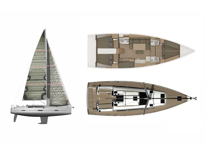  Barca a vela Dufour 460 Grand Large (2019) per Noleggio, overcloccabile Lavrion | #29 - 36