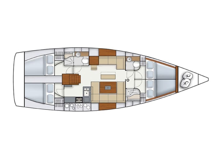 Sailboat Hanse  445 (2013) for Charter - Marmaris | #3381 - 20