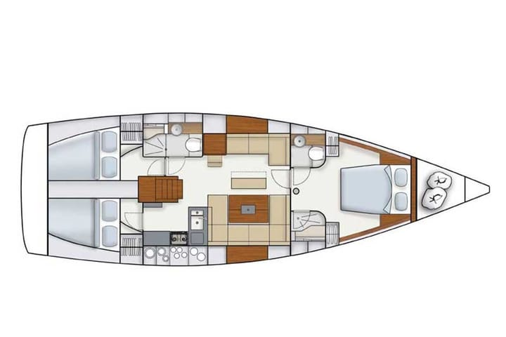 Sailboat Hanse  445 (2020) for Charter - Marmaris | #3382 - 19