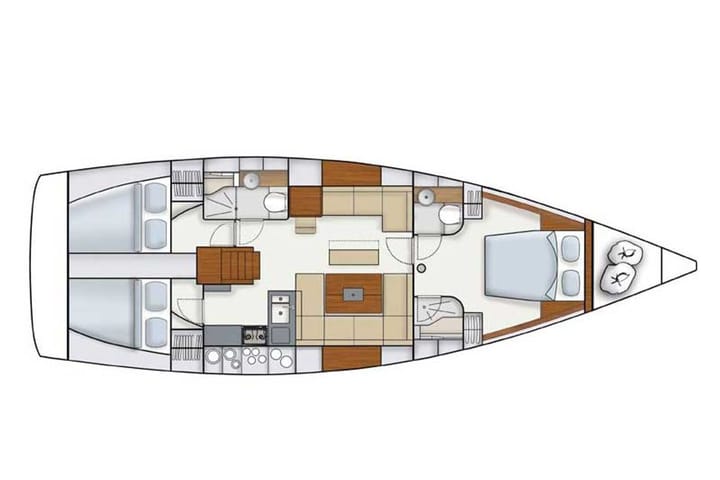 Sailboat Hanse  445 (2012) for Charter - Marmaris | #3389 - 19