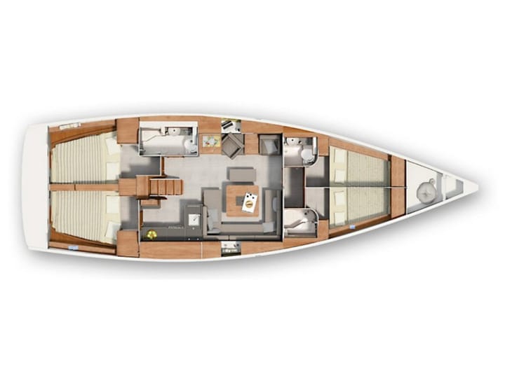 Atene 13.95 m Per noleggio Barca a vela - #4146 - 24