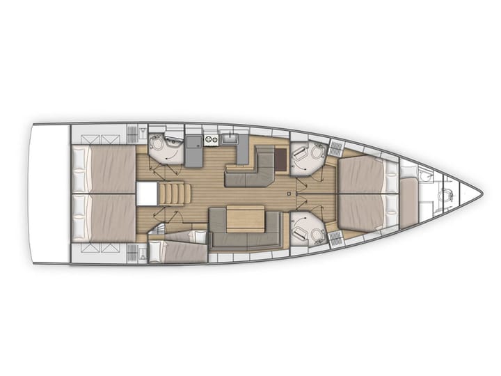 Sailboat Beneteau Oceanis 51.1 (2019) for Charter - Cala D`Or | #5290 - 11