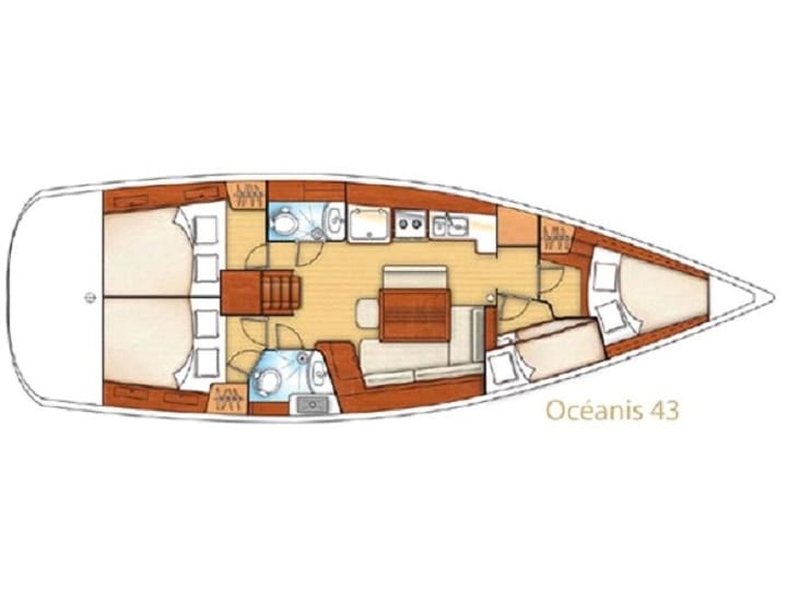 Sailboat Beneteau Oceanis 43 (2008) for Charter - Las Galletas | #6509 - 3