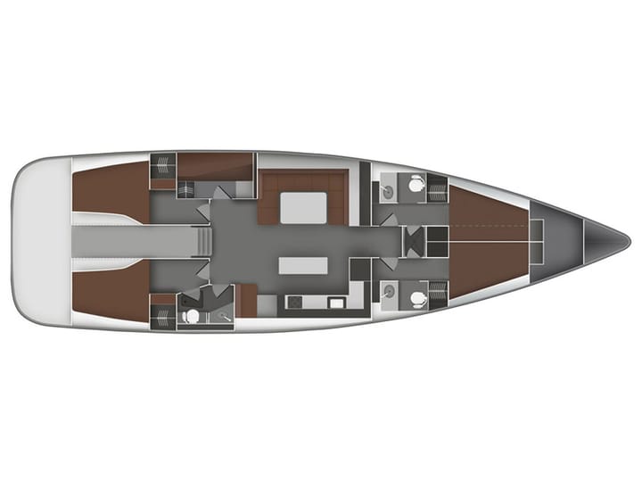 Sukosan 16.75 m Voor Charter Zeilboot - #7467 - 9