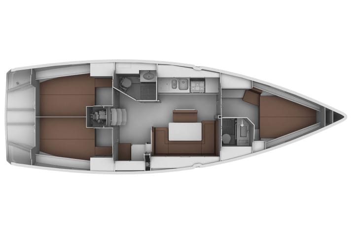 Sukosan 12.45 m Voor Charter Zeilboot - #7484 - 3
