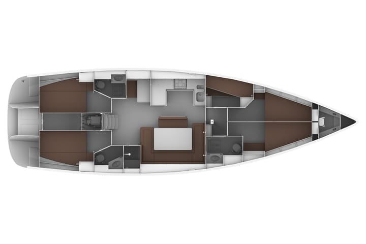 Sukošan 15.57 m Für Charter Segelboot — #7487 - 3