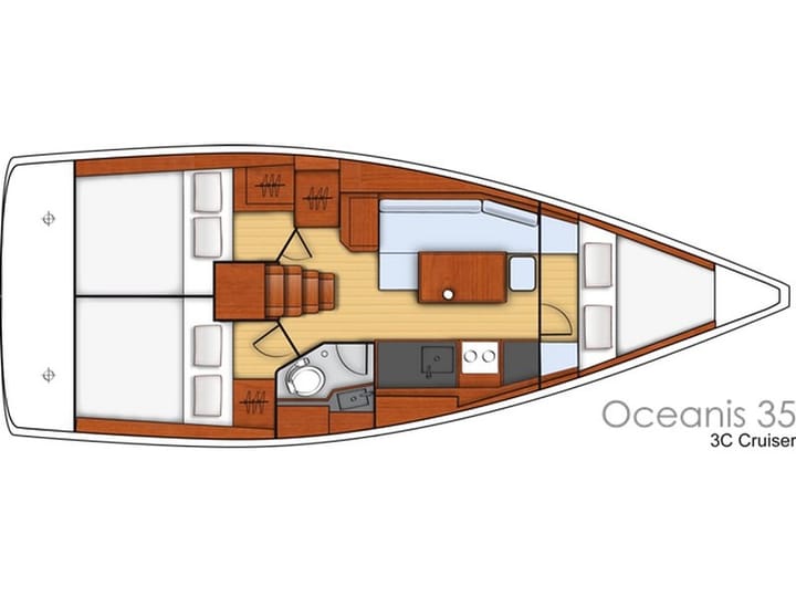  Velero Beneteau Oceanis 35 (2016) para Charter - Split | #7747 - 31