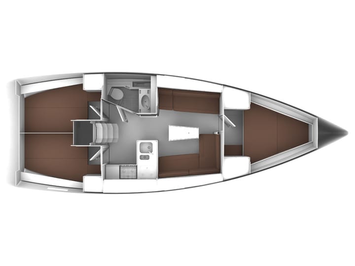 Sukošan 11.3 m Für Charter Segelboot — #7804 - 9