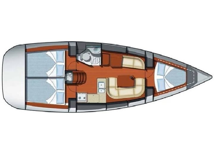 Segelboot Jeanneau Sun Odyssey 37 (2003) für Charter - Marmaris | #9024 - 60