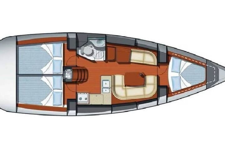  Barca a vela Jeanneau Sun Odyssey 37 (2003) per Noleggio, overcloccabile Marmaris | #9024 - 33