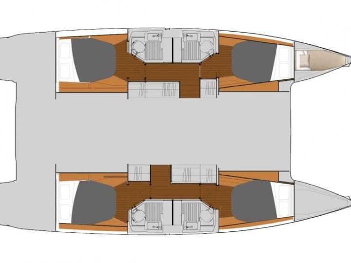  Catamaran Fountaine Pajot Astrea 42 (2019) voor Charter - Marmaris | #9263 - 44