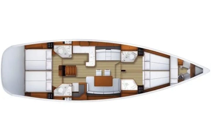  Zeilboot Jeanneau  53 (2011) voor Charter - Marmaris | #9634 - 7