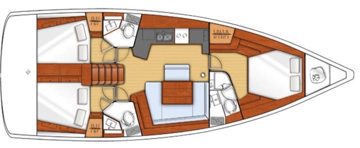 Göcek 13.94 m Für Charter Segelboot — #9780 - 15