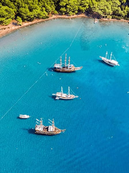 Türkei: Schwimmen Sie in paradiesischen Buchten, wo der Name Türkis herkommt.