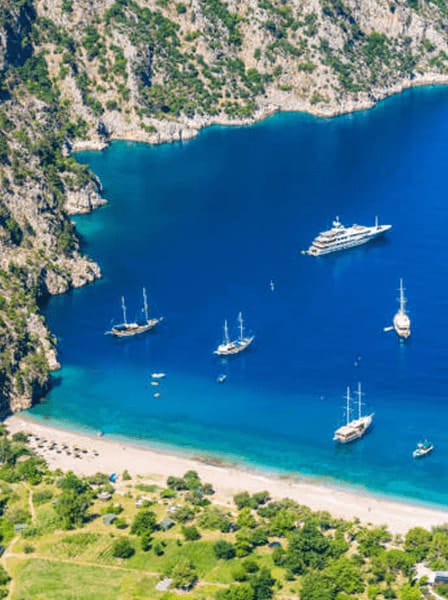 Türkei: Schwimmen Sie in paradiesischen Buchten, wo der Name Türkis herkommt.