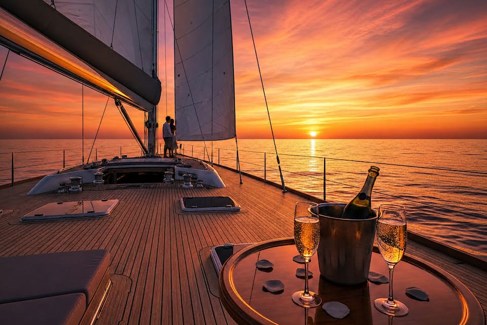 Sunset yacht cruises in Turkey